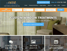 Tablet Screenshot of galaxydraperies.com